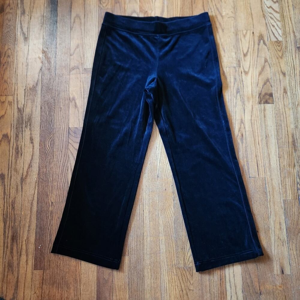 Lauren Raphl Lauren Wide Leg Velvet Pull On Pants